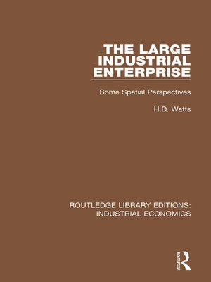 cover image of The Large Industrial Enterprise